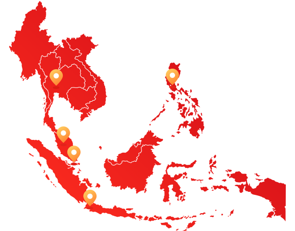 东南亚海外仓地图